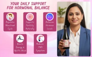 Hormonal Support Drink Being Poured for Daily Wellness