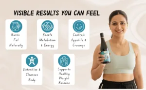 Weight Loss Juice Being Poured for Fat Burning and Detox