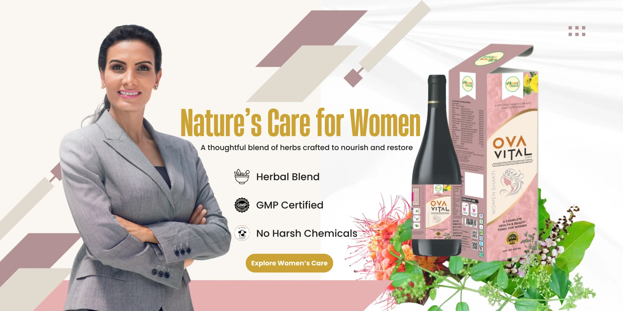 Nature Zenith Ova Vital – Herbal Women’s Wellness Supplement Main Pack Shot