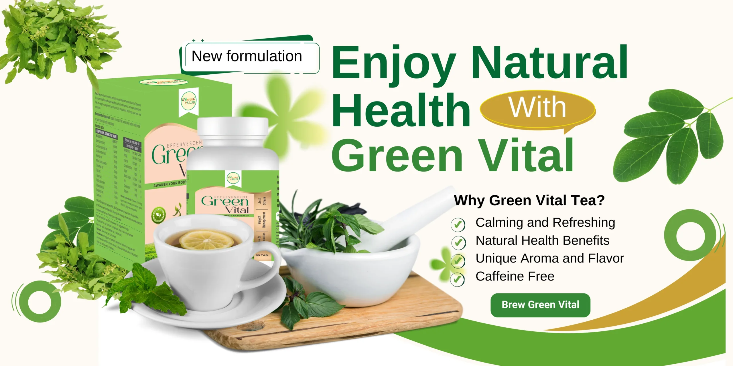 Nature Zenith Green Vital Green Tea Main Product Image