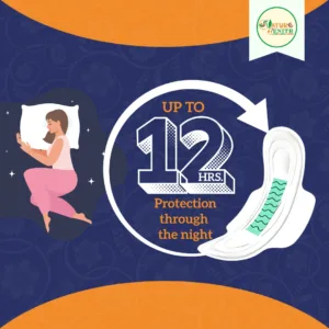 Woman Holding Ayura Anion Sanitary Pads Pack – Nature Zenith