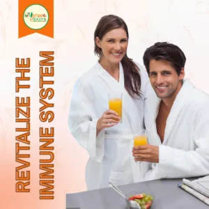 Man & Woman Holding Ojas Immunity Booster Pack – Nature Zenith Lifestyle Image