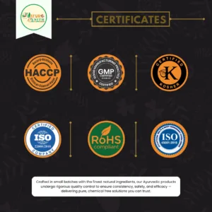 Nature Zenith Vital Force certified safe – AYUSH, GMP, ISO approved