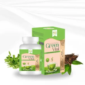 Green Vital Green Tea Front Pack Close-up – Nature Zenith